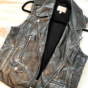 Vegan leather Vest